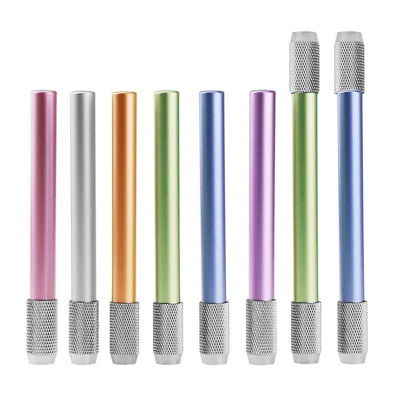 Extensor de Lápis de Metal de Ponta Dupla e Porta-Tampas