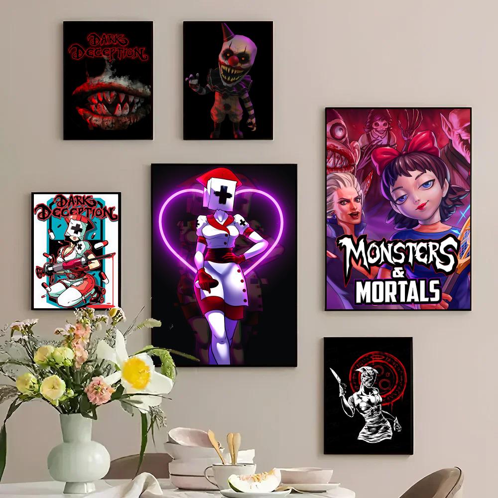 Thrilling D-Dark DeceptionS Poster Custom PP Poster Thickened Wall Sticker For Home Decoration
