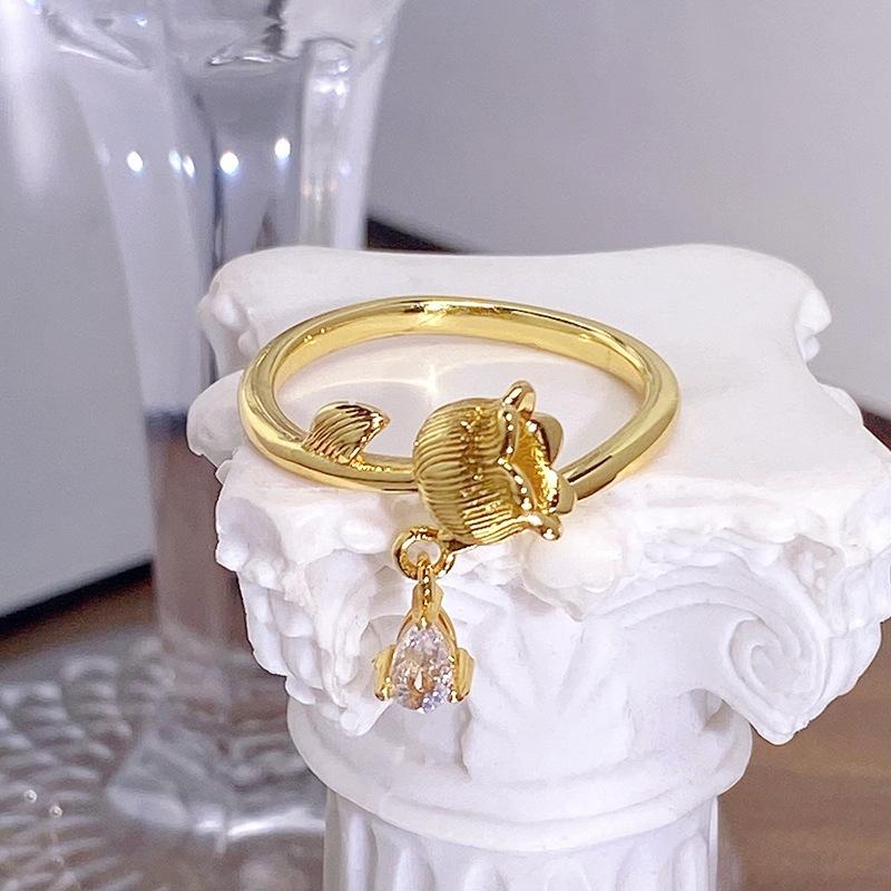 Средневековое Винтажное Кольцо-Бабочка с Полной Циркониевой Россыпью, Открытое Кольцо-Роза, Нишевое Высококлассное Персональное Кольцо, Собираемое Adjustable opening