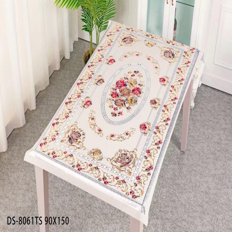 

Скатерть для горячего тиснения, скатерть из ПВХ, водонепроницаемая, маслостойкая, устойчивая к ожогам и моющаяся. 150cmX150cm