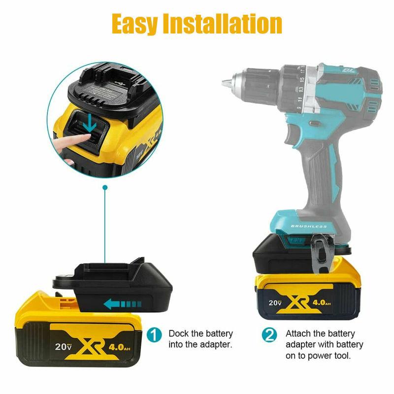Convertor adaptor USB cu port de ieșire USB compatibil pentru 20v Dewalt Milwaukee M18 convertit la