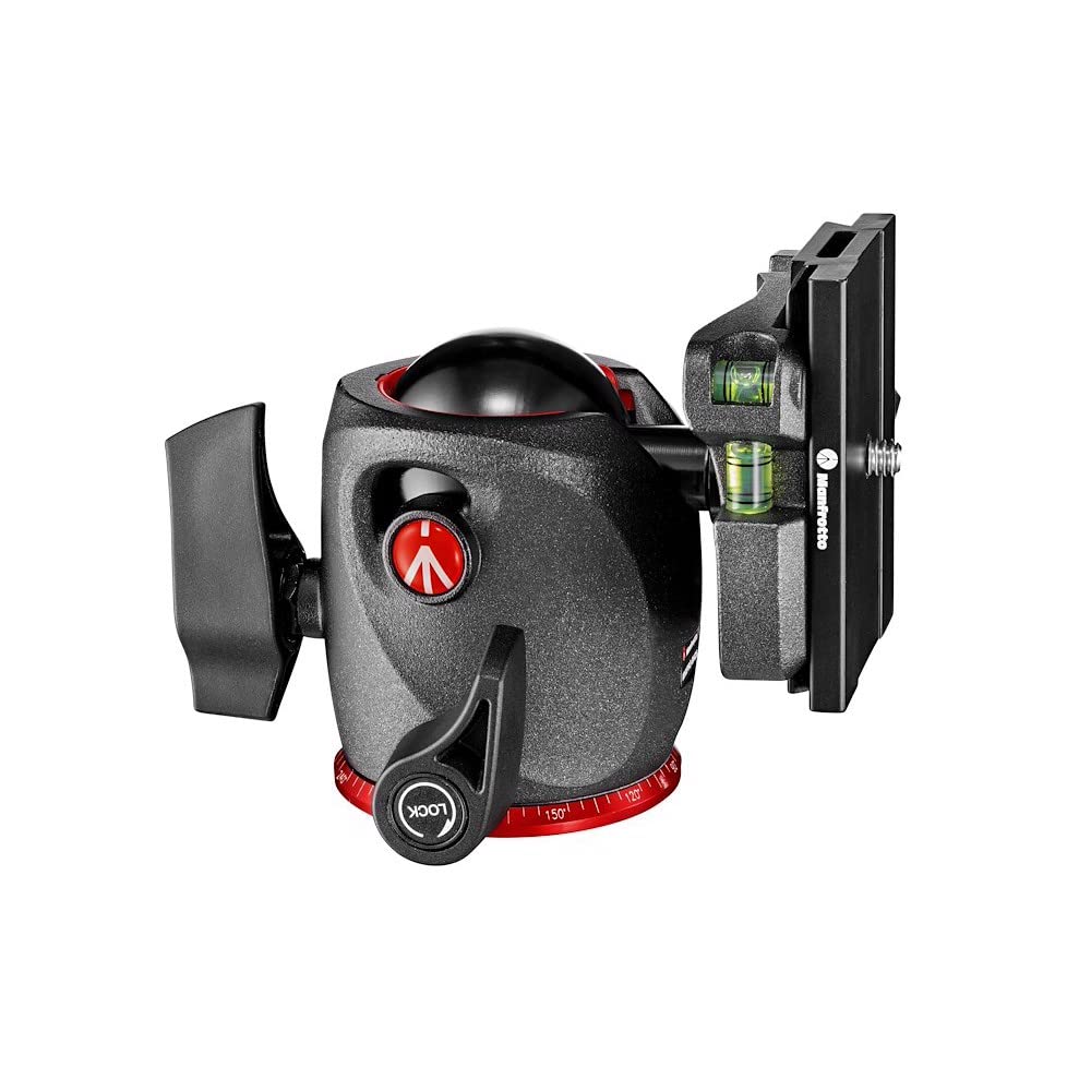 Manfrotto XPRO Ball with Quick Release Friction 15kg Load for Head, Arca-Swiss Compatible, MSQ6PL, Plate, Control, Capacity, Tripods, MHXPRO-BHQ6