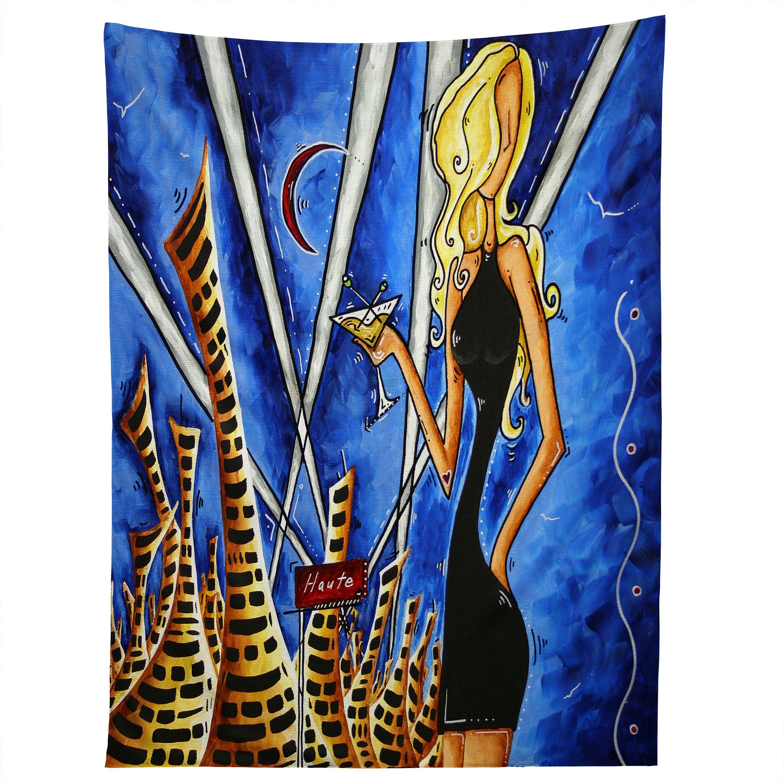 A TOAST TO THE LITTLE BLACK DR tapestry 75x100