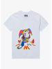T-shirt blanc pour homme The Amazing Digital Circus Pomni phosphorescent Nouveau