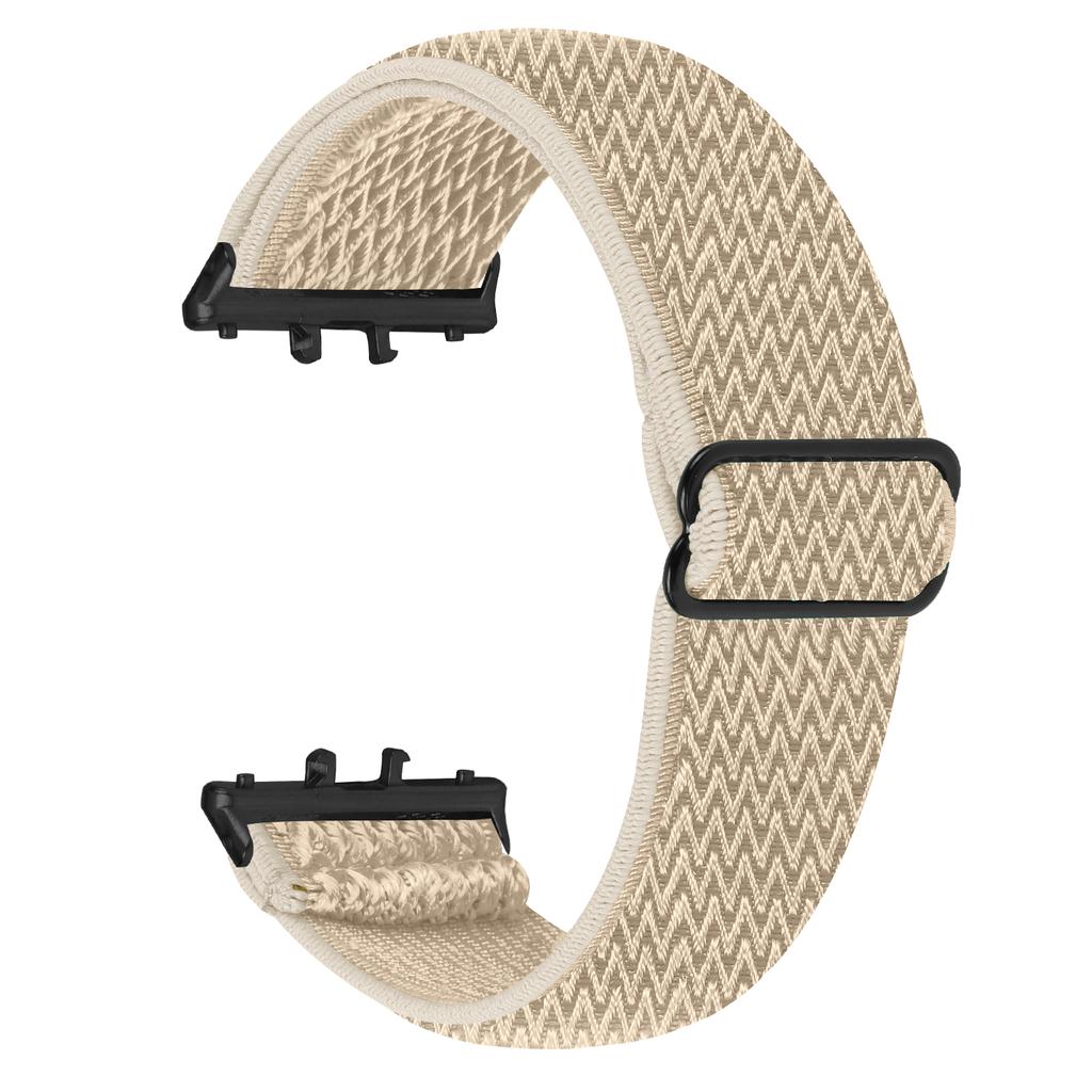 For Honor Watch X5 Watch Band Wave Pattern Nylon Woven Strap with Black Connector