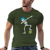 Dab dabbing skeleton Water polo Halloween Waterpolo swimming T-shirt sports fans vintage plain black t shirts