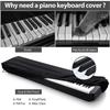61 Key/88 Key Keyboard Cover Piano Cover Digital Piano Keyboard Dustproof Waterproof Cover Electronic Organ Piano Dust Cover