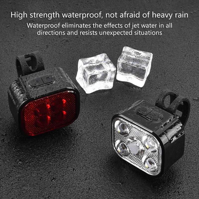 1Set Light Flashlights Bike Headlights Lamp Bicycles Part Smarted Bicycles Light for Outdoor Use