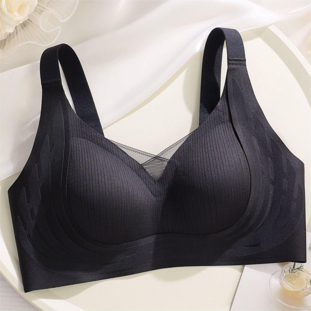

Quality version underwear, black bandages, jelly glue bra, no steel ring to gather, anti-sagging, secondary breasts to adjust underwear XXL 40/90ABC чорний