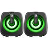 PC Speakers J1 2.0 6W L ED USB Black