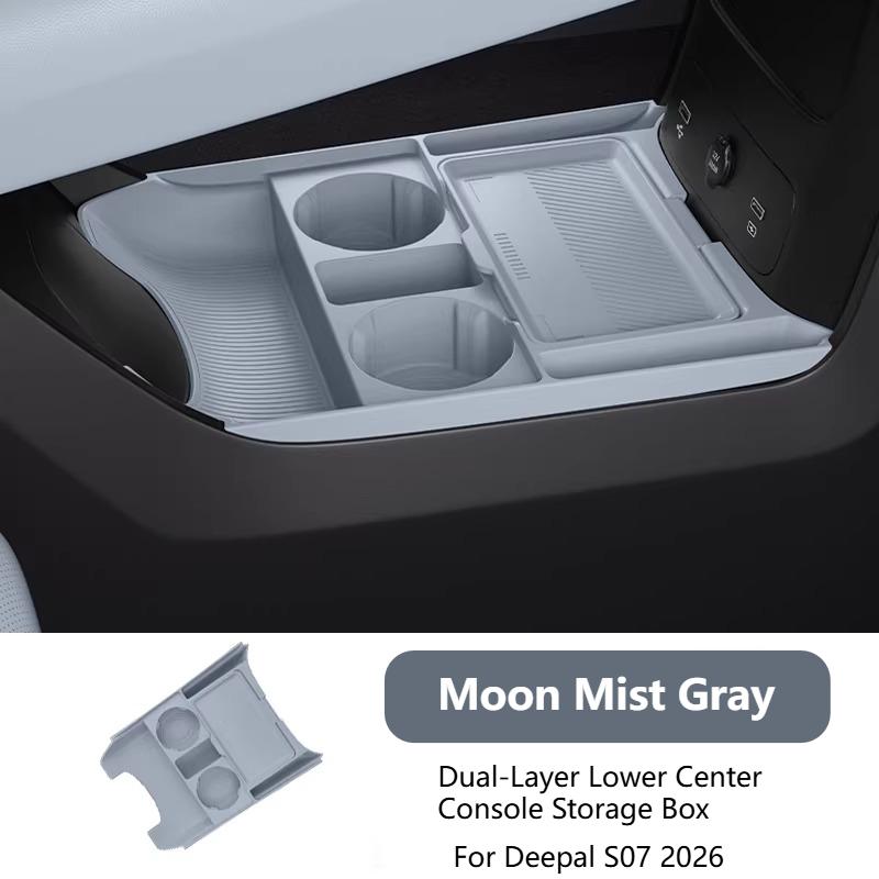 For Changan Deepal S7 S07 2023-2026 Lower Central Control Storage Box Multifunctional Organizer Glasses Interior Accessories