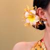 Vintage Water-Sprinkling Festival Hair Clip Fresh Floral Headwear  Side Bangs