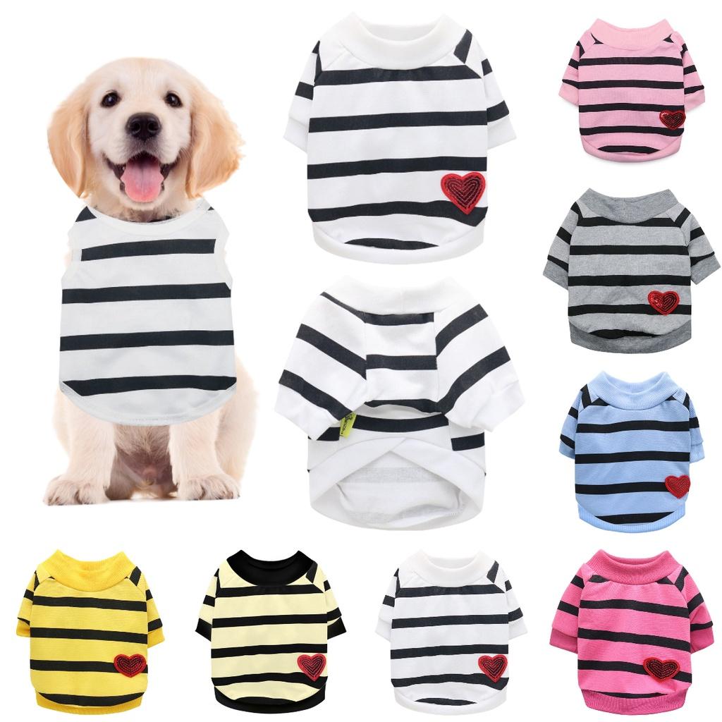 Drooling Dog Lightweight Small Dog Clothes For French Bulldogs And Pugs Casual Style T-shirt For Spring And Summer