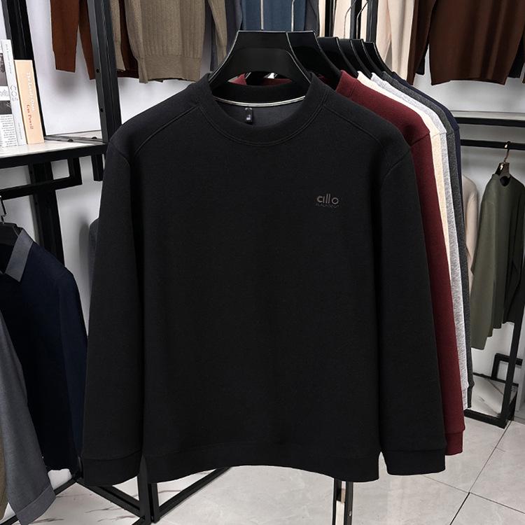High-Quality Men's Long Sleeve Sweatshirt - New Warm Autumn/Winter Round Neck Fashionable Versatile Top