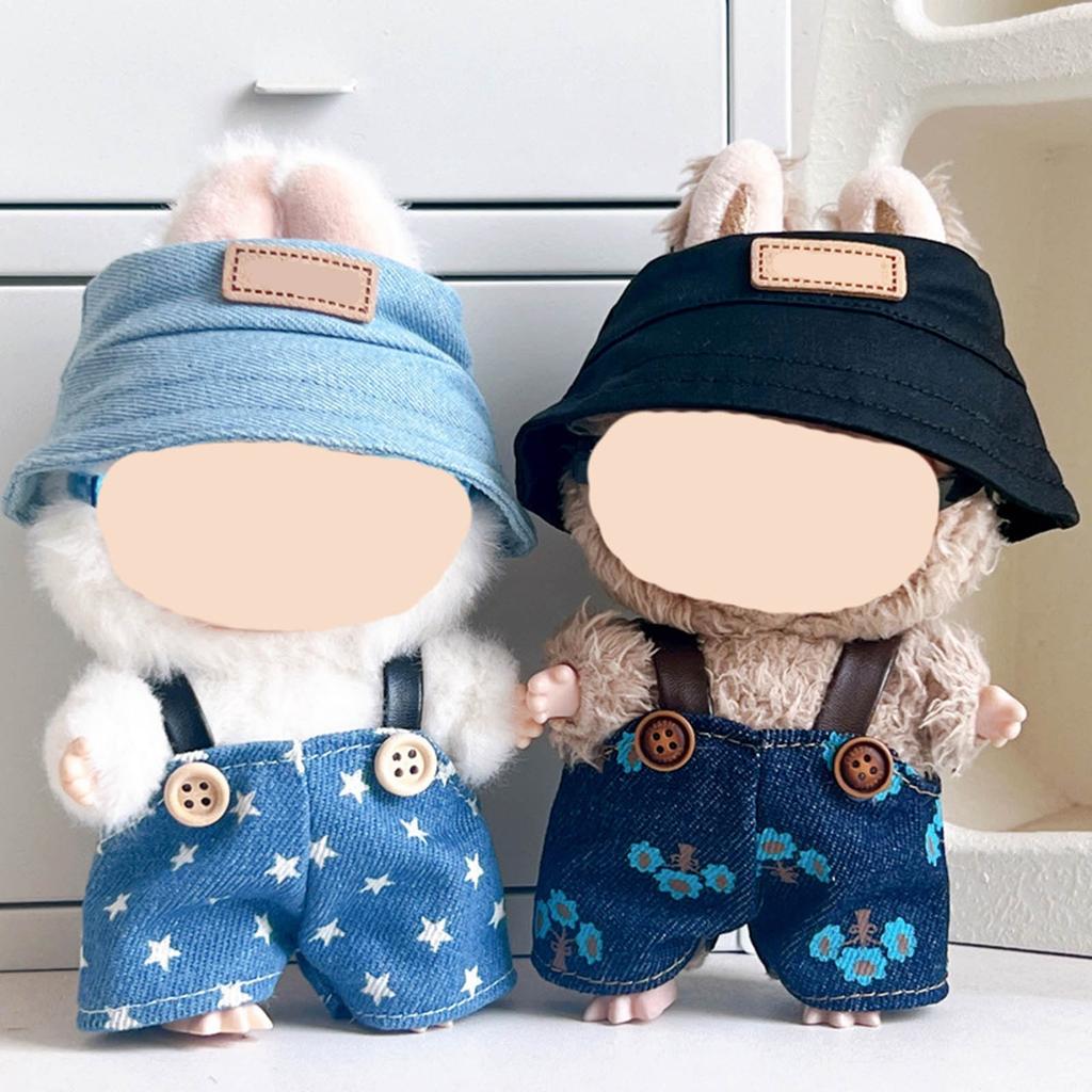 Doll Clothes, Vinyl Doll Hat, Overalls Set (doll Not Included)
