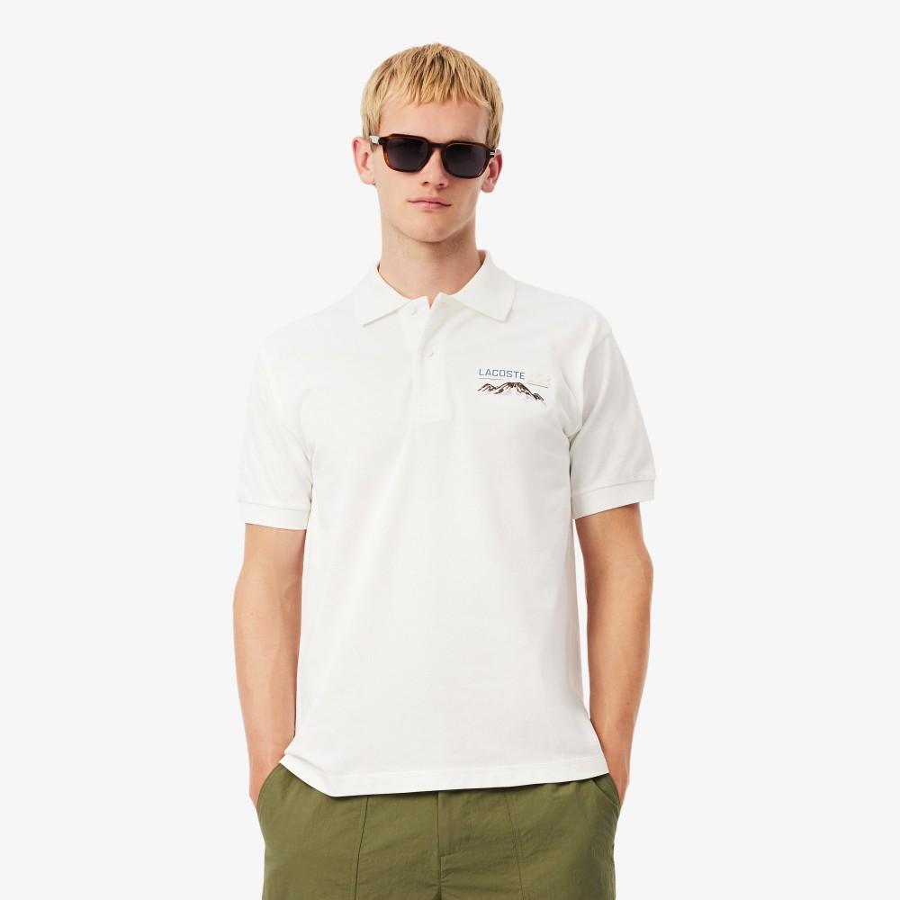Lacoste Men's Mountain Graphic Short-Sleeve Polo Shirt PH5821-55N70V