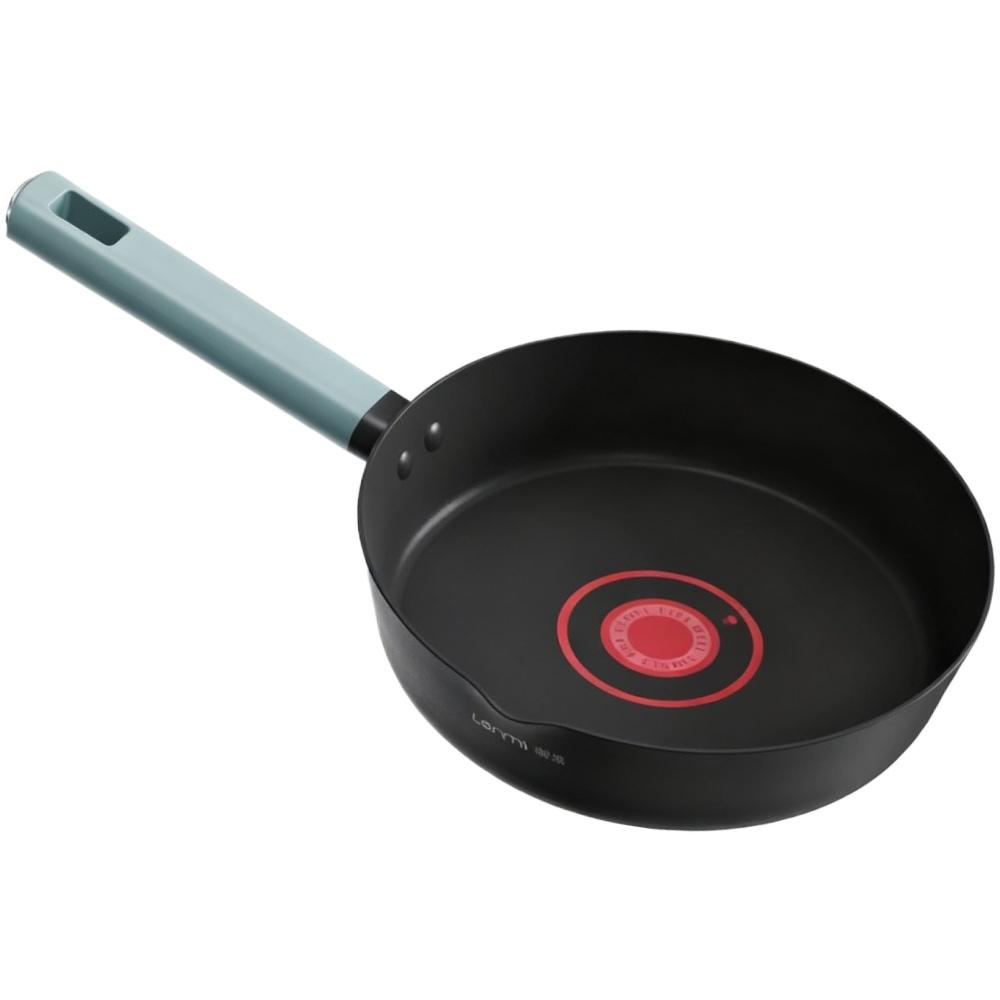 

24cm Frying Pan Titanium Crystal Nonstick Pan Wok Durable Household Egg Steak Pan Less Oil Fumes Gas Induction Cooker Compatible