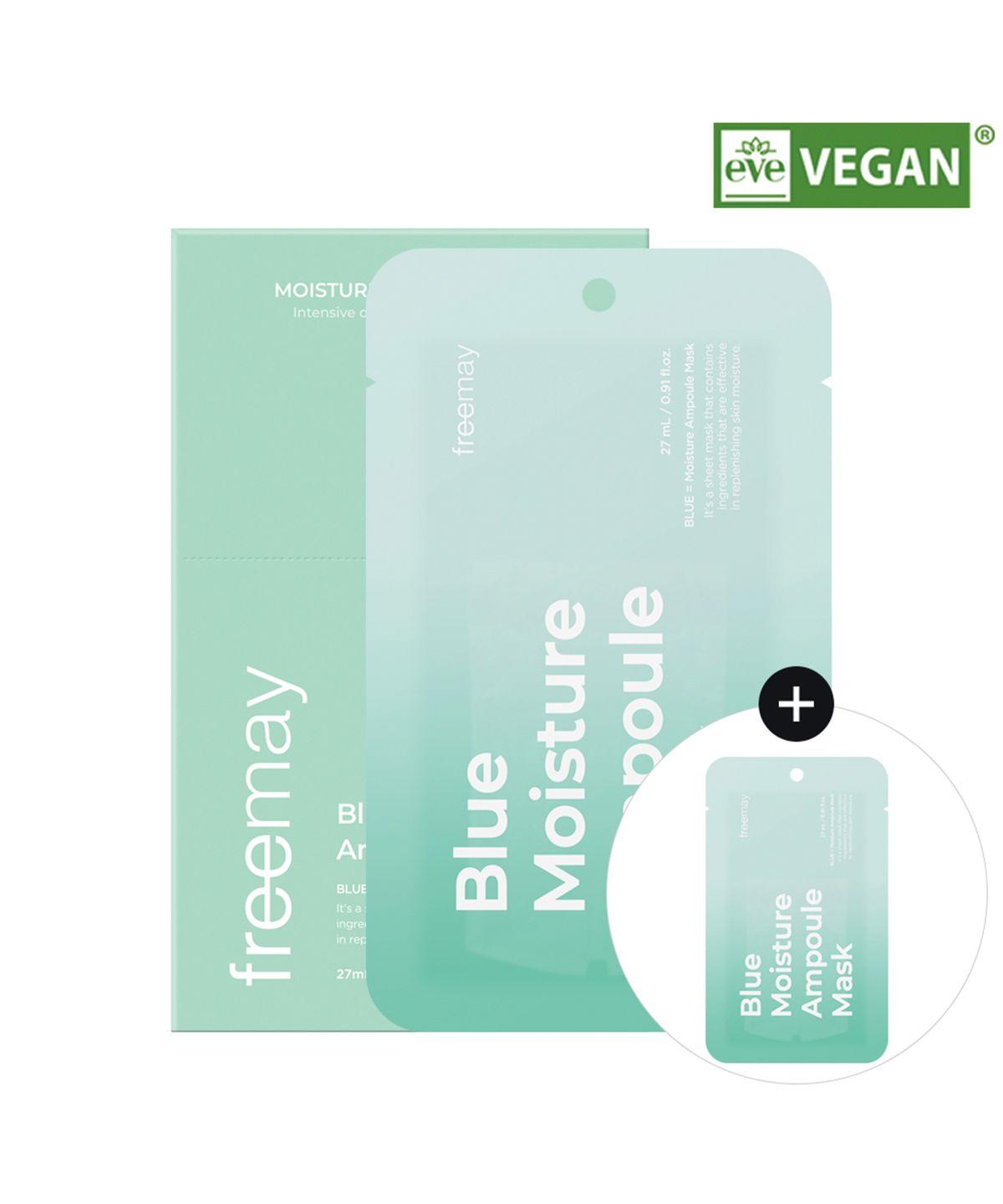 Blue Moisture Ampoule Mask 20 Sheets (Gift: Blue Moisture Ampoule Mask 2 Sheets)