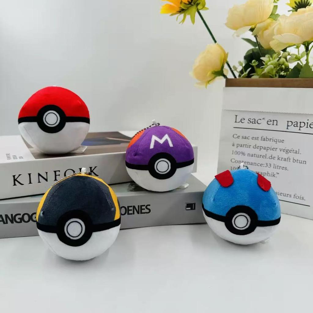 Pokemon Plush Pokeball Master Ball Great Ultra Premier Ball Strange Ball Soft Anime Stuffed Toys Pocket Monster Doll