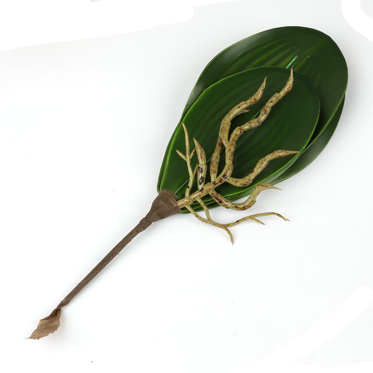 

1 шт., настоящие сенсорные листья фаленопсиса, искусственные растения, листья, декоративные цветы, вспомогательный материал, украшение для цветов, листья орхидеи