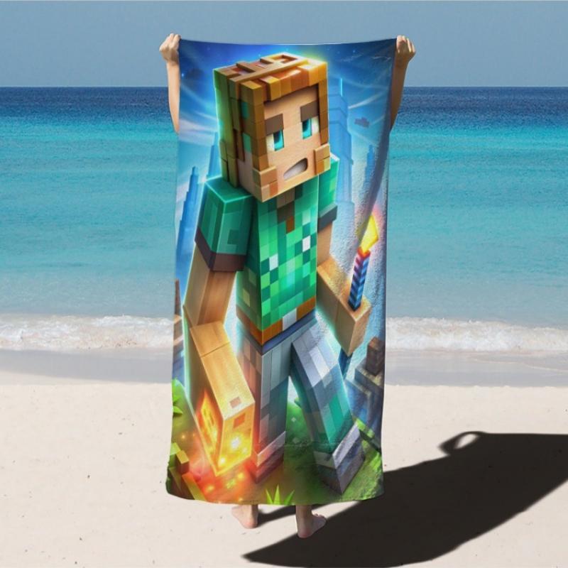 

Cartoon-themed outdoor printed beach towel, extra-large quick-dry microfiber towel, essential for travel and the gym | Multi W40*H60(CM)