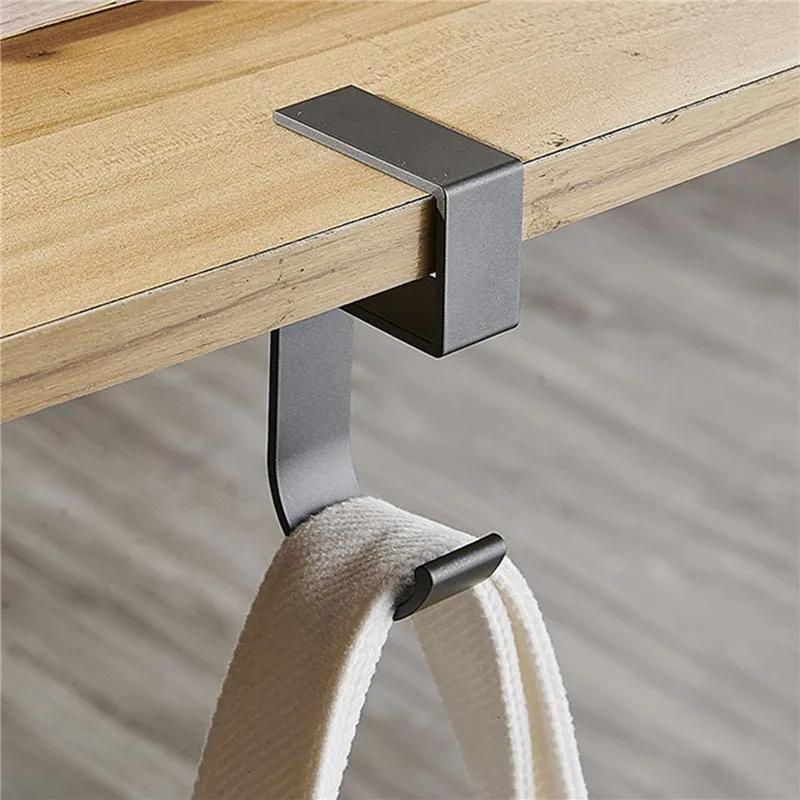 Multi-Purpose Hooks Punch-free Table Edge Hook Handbag Bag Storage Hanger Rack Household Closet Hook Home Office Organizer Hooks