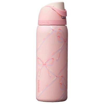 Owala Sugar Plum Fairy 24/32Oz FreeSip Water Bottle Holiday Edition Pink Bows E Less