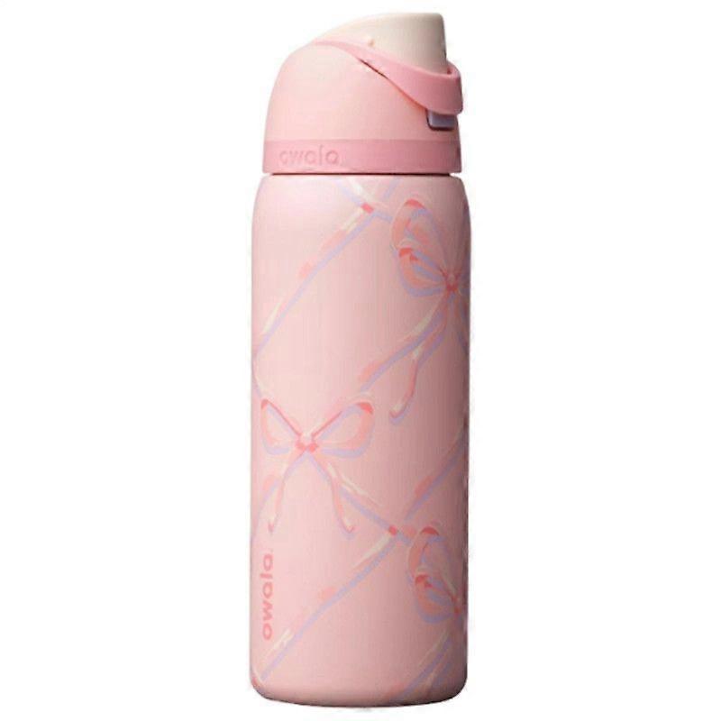 Owala Sugar Plum Fairy 24/32oz FreeSip Μπουκάλι Νερού Εορταστική Έκδοση Ροζ Φιόγκοι E