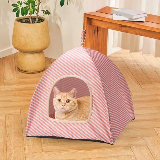 Cat Tent Indoor Outdoor Pet Tent House Portable Cat Cave Bed with Handle for Kittens Puppies Small Animals