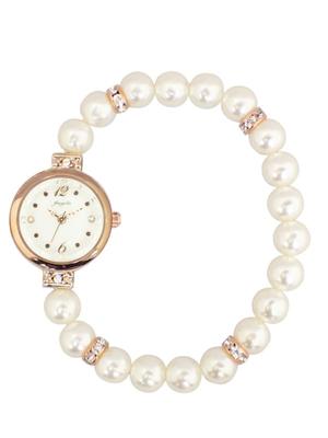 [Follow] Fragola Pearl Bracelet Watch N06618A-5 PG Women's White