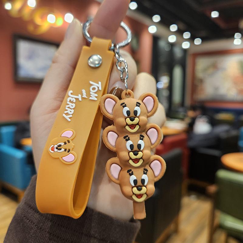 Yugui Dog Gestapelter Le Schlüsselanhänger Niedlicher Cartoon Melody Pudding Dog PVC Puppe Taschenanhänger