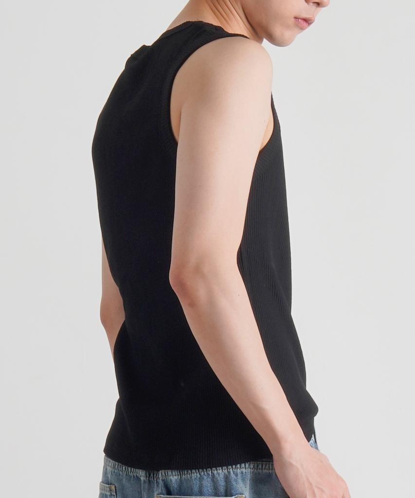 Beoteunseoul Ribbed Texture Soft Sleeveless (3 Colors)