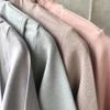 Soft Cotton High Neck Maternity Nursing Top with Horizontal Opening for Breastfeeding, Thickened for Warmth - Autumn/Winter.