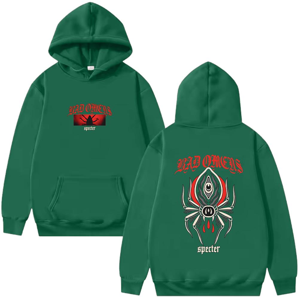 Bad Omens Spider Hoodie Bad Omens New Graphic Print Pullovers Retro Fashion Clothes Unisex Casual Long Sleeve Sweatshirtsv