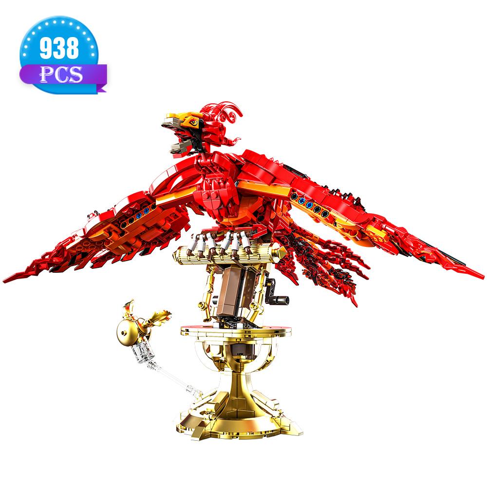 High-Quality 938Pcs High-Quality Fire High-Quality Phoenix High-Quality Building High-Quality Blocks High-Quality Assembly High-Quality Fly