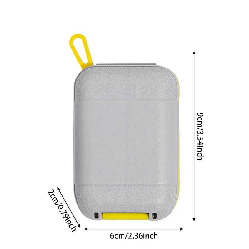 Pillendose Reise Feuchtigkeitsdicht Kleine Pillendose Tragbarer Nahrungsergänzungsmittel Tablettenbehälter Box Täglicher Medikamentenhalter für Reise