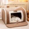 Dog house A small-sized pet house that can be easily washed provides warmth in winter closed-type house all seasons for sleeping