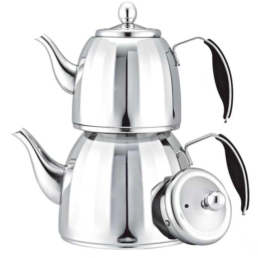 Ev, Restoran veya Otel Kullanımı İçin Infüzerli Paslanmaz Çelik Çaydanlık - Kettle Planet Anne-Çocuk Tasarımı