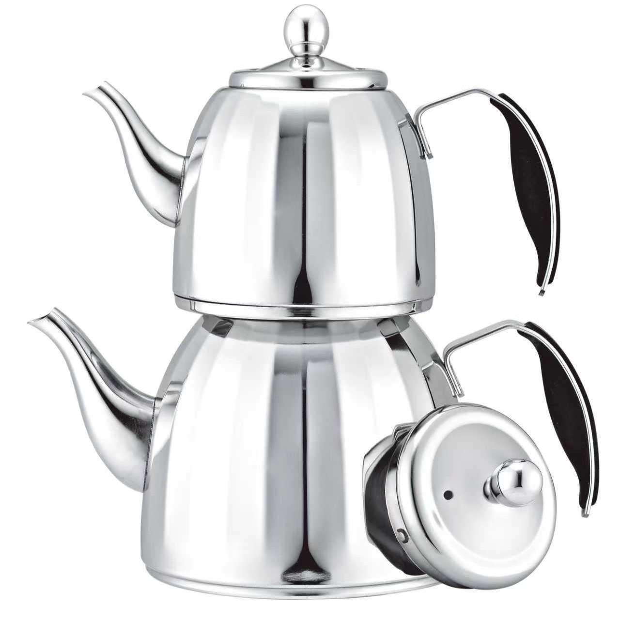 

Stainless Steel Teapot with Infuser for Home, Restaurant, or Hotel Use - Kettle Planet Mother-Child Design