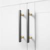Nordic Gold Gray Cabinet Handles & Knobs - Modern Decorative Hardware Pulls for Kitchen/Dresser/Wardrobe/Furniture Door