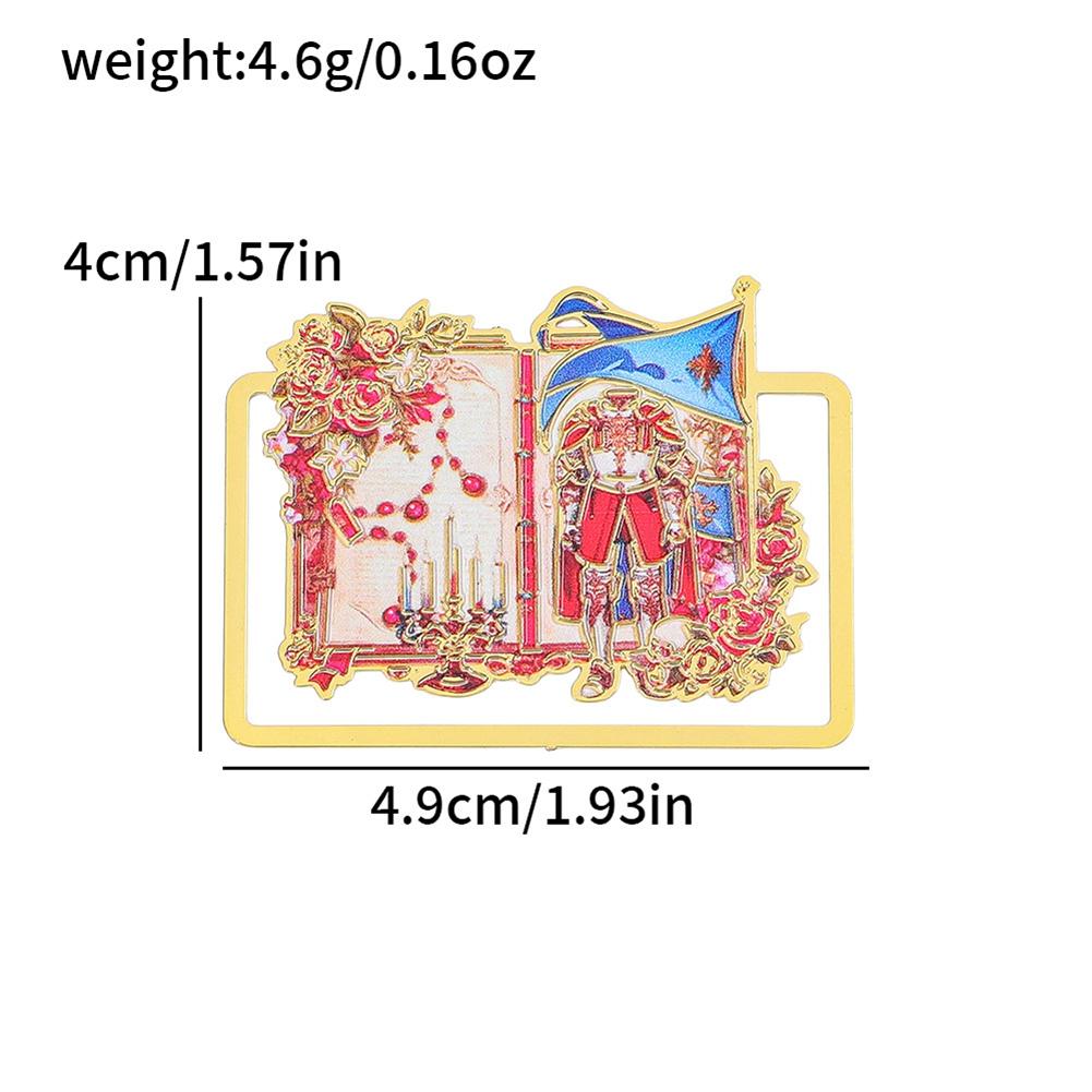 

Gothic Bookmark Metal Hollow Bookmark Book Page Clip Antioxidant Student Bookmark for Reading Students Art Lovers #01