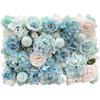 Simulated Rose Plant Silk Rose Flowers Wall Panel 3D Artificial Flower Background Wall Home Decor Wedding Party Bridal Shower