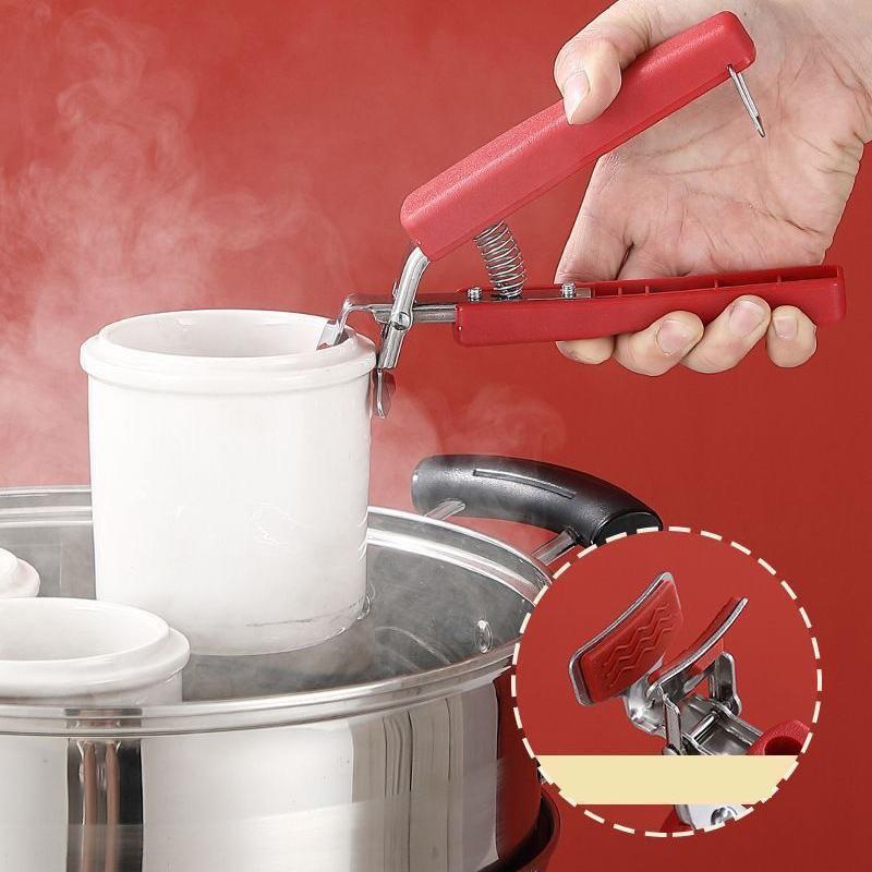 Huishoudelijke anti-broei klem schijf lifter stoomklem siliconen handschoenen magnetron bak anti-slip pannenklem keukenaccessoires