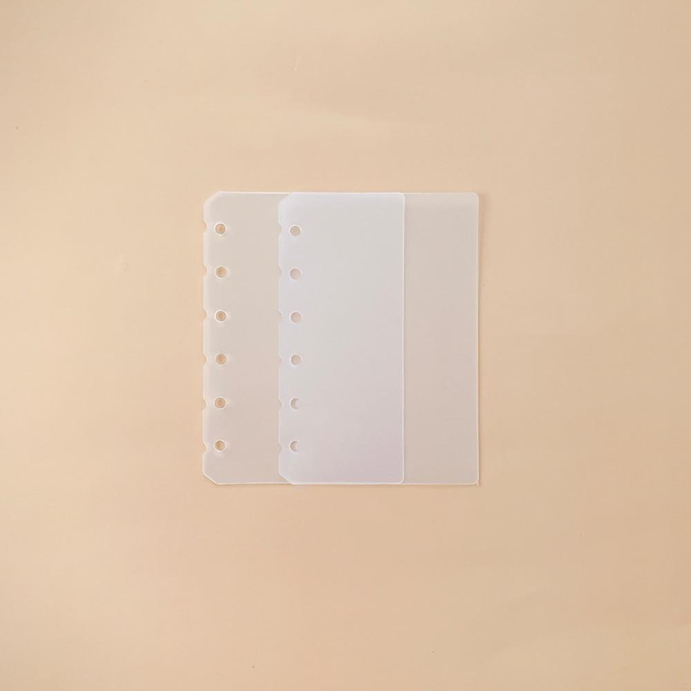 2pcs DIY Spiral Binder Divider Page Separator PP Refill Spiral Page Binder Indexing Cards  Student