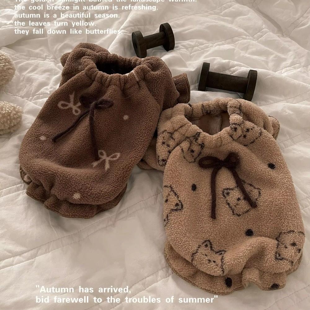 New Autumn Winter Pet Vest Thickened Cat Home Clothing Pet Supplies Teddy Sleepwear Teddy Bear Coat for Small Dogs