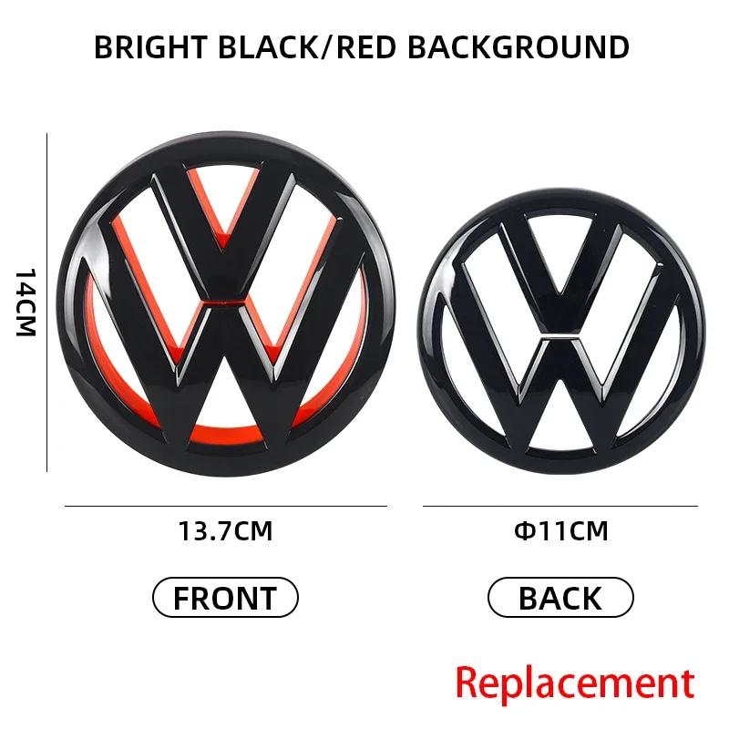 

For VOLKSWAGEN VW Car Front Grill Badges Rear Trunk Emblem Lid Covers Logo Sticker For VW Volkswagen Golf 6 golf6 MK6 GTI