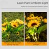 Colorful Design Solar Lawn Lamp Sunflower Shape Landscape Lighting Solar Light  Wedding Decor