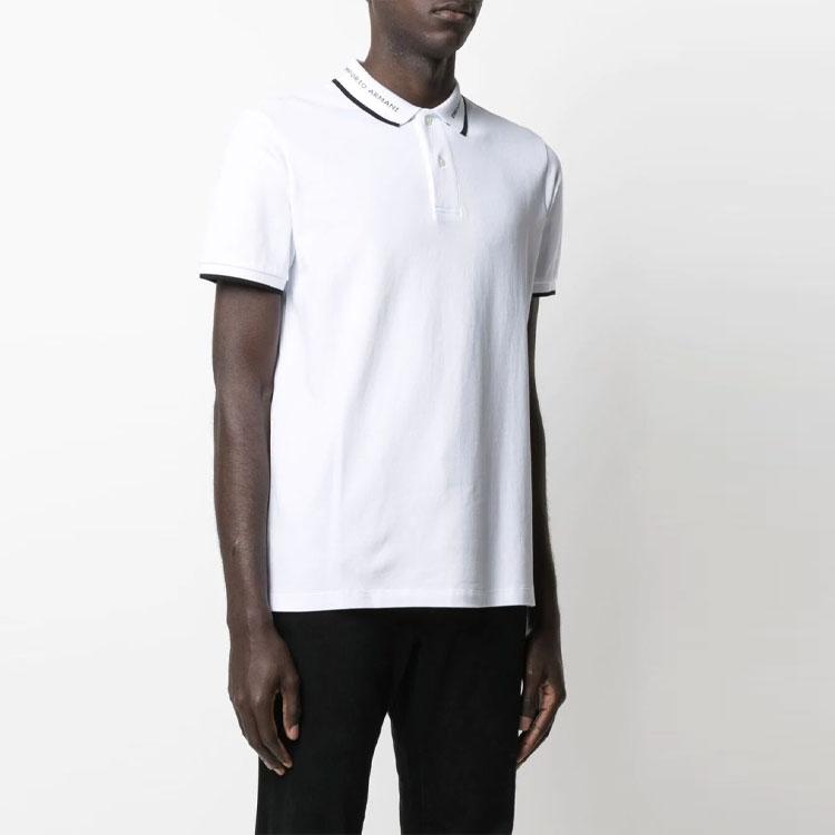 Emporio Armani Ss21 Casual Collar Short Sleeve Polo Shirt Men tops White 3K1FA4-1JPTZ-0169