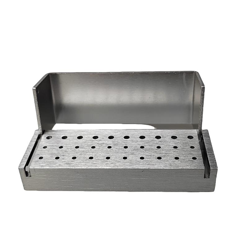 Dental Diamond Burs Drill Disinfection Block High Speed Handpiece Burs Holder Aluminium Instrument Dentistry Material 30 Holes