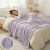 Rhomboid Pattern Summer Cooling Blanket Bamboo Fiber Sofa Throw Blanket  Adults